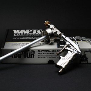 GRAVITEX un RAPTOR uzklāšanas pistole ar regulējamu dīzi