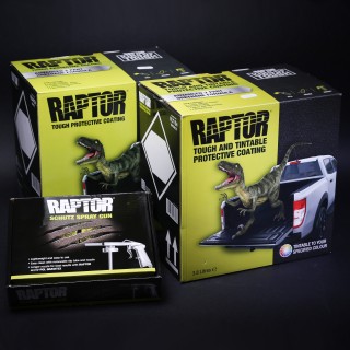 2x Upol Raptor 4L paaugstinātas noturības aizsargpārklājums un pistole dāvanā