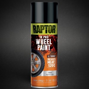 Upol Raptor karstumizturīgā krāsa WHEEL PAINT SILVER 120°C 364ml